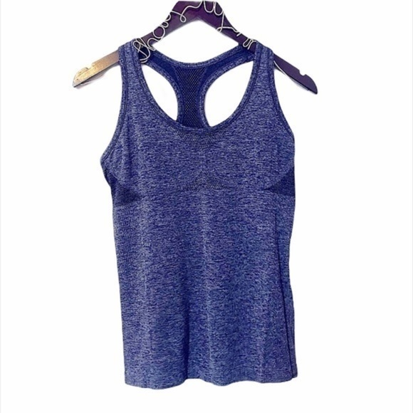 No Brand Activewear Navy Blue Razor Back Workout Tank Top Size Small/Medium - Picture 1 of 5